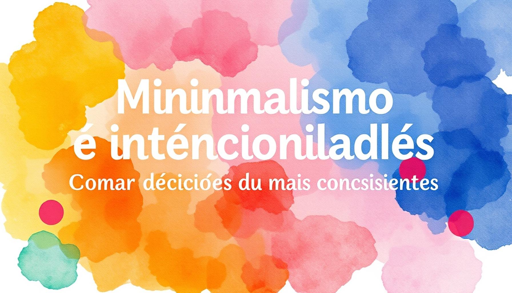 Minimalism and Intentionality Making Conscious Daily Choices