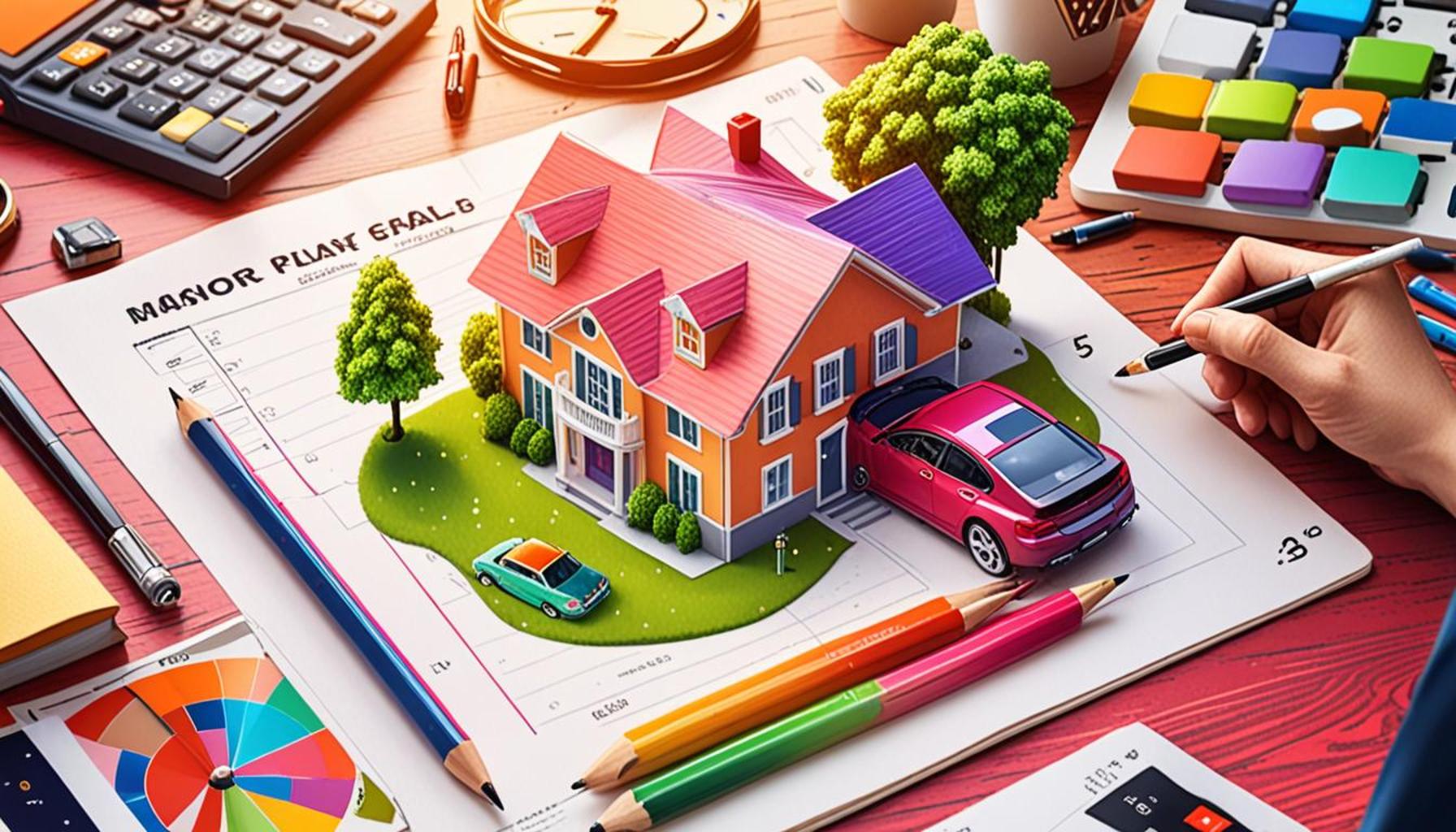 How to budget for major goals (house, car, education)